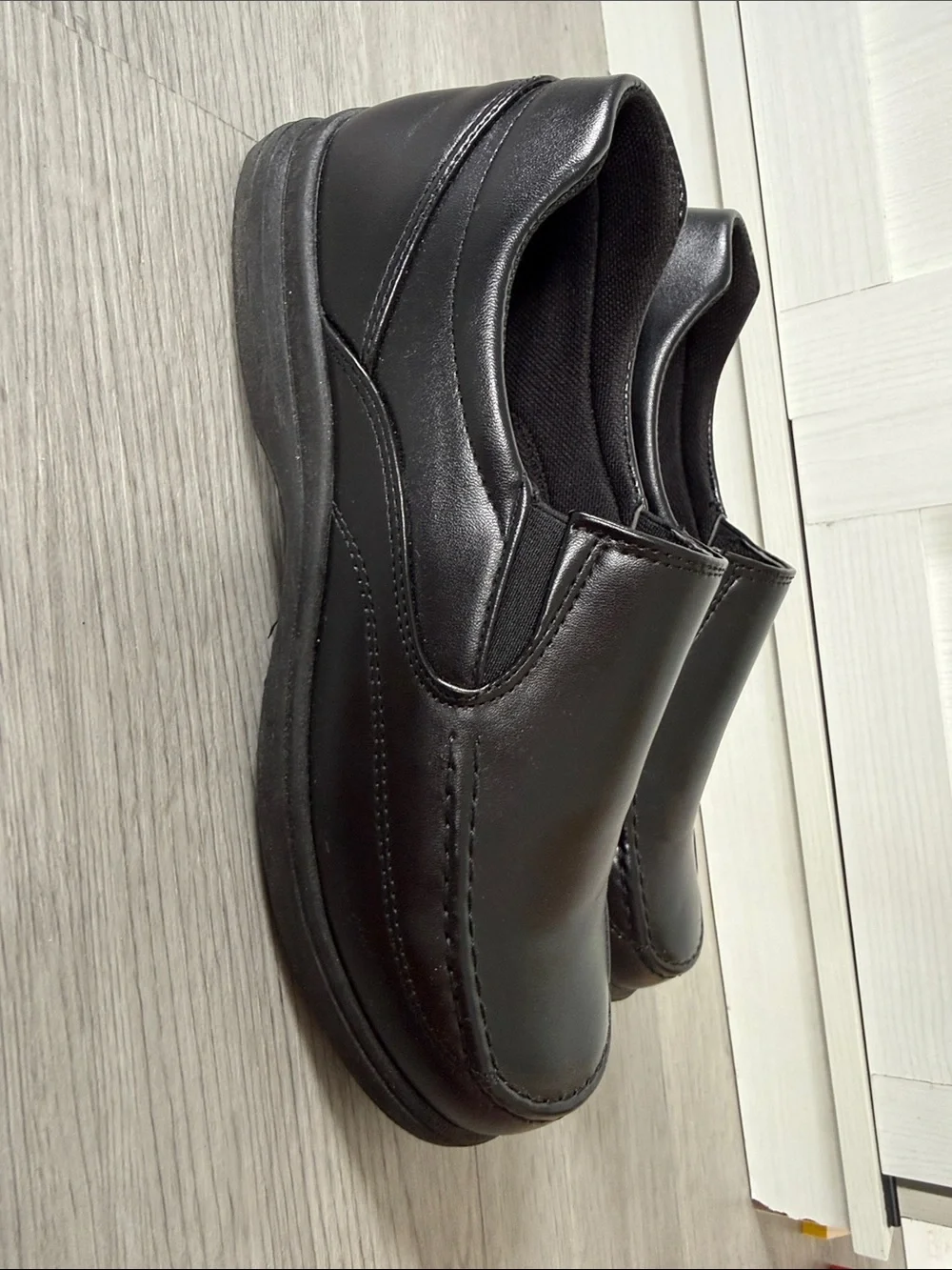 French Toast Black Slip-On Loafers for boys